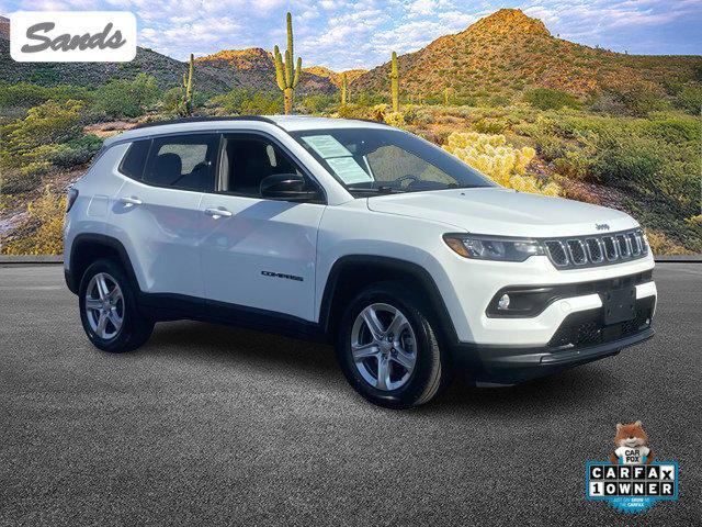 used 2023 Jeep Compass car, priced at $18,399