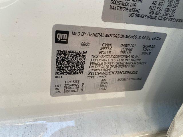 used 2021 Chevrolet Silverado 1500 car, priced at $25,750