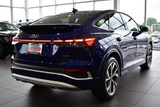 new 2024 Audi Q4 e-tron Sportback car, priced at $54,621