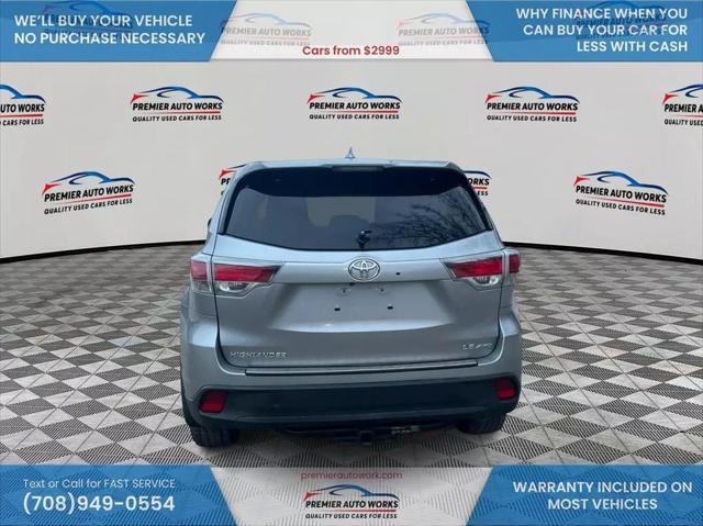 used 2015 Toyota Highlander car, priced at $15,000