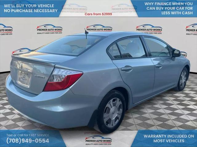 used 2012 Honda Civic Hybrid car, priced at $5,999