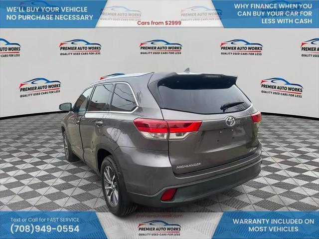 used 2019 Toyota Highlander car, priced at $21,500