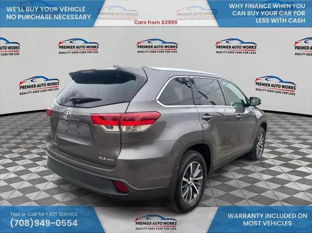 used 2019 Toyota Highlander car, priced at $21,500