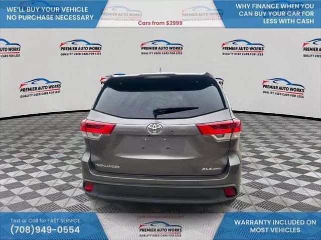 used 2019 Toyota Highlander car, priced at $21,500