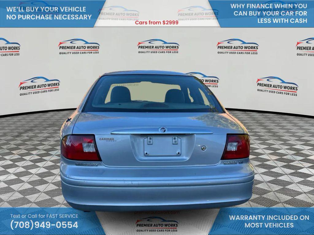 used 2000 Mercury Sable car, priced at $3,500