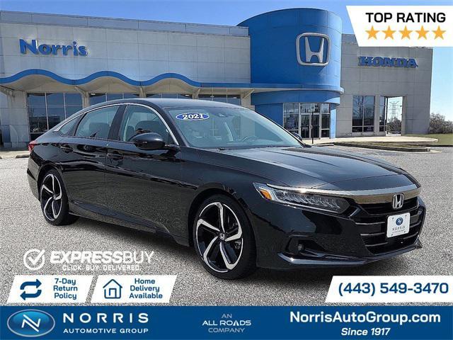 used 2021 Honda Accord car, priced at $22,287