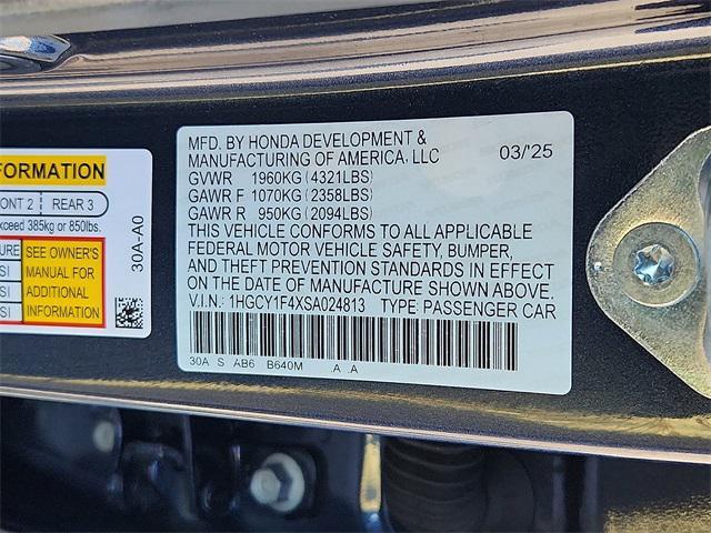 used 2025 Honda Accord car, priced at $27,787