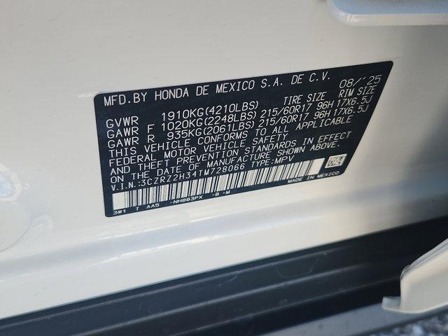 new 2026 Honda HR-V car, priced at $28,420