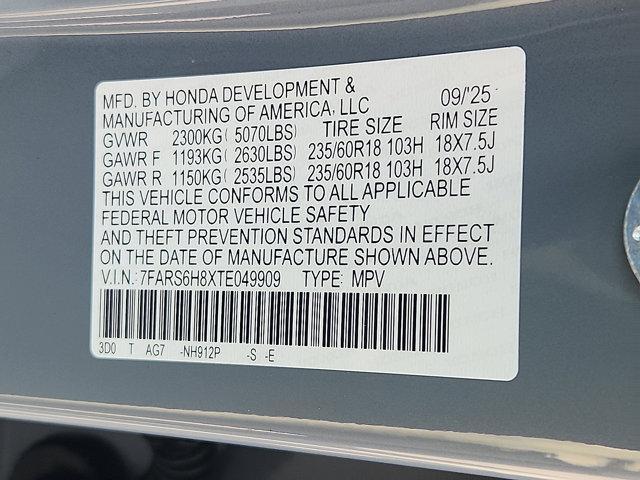 new 2026 Honda CR-V Hybrid car, priced at $40,015