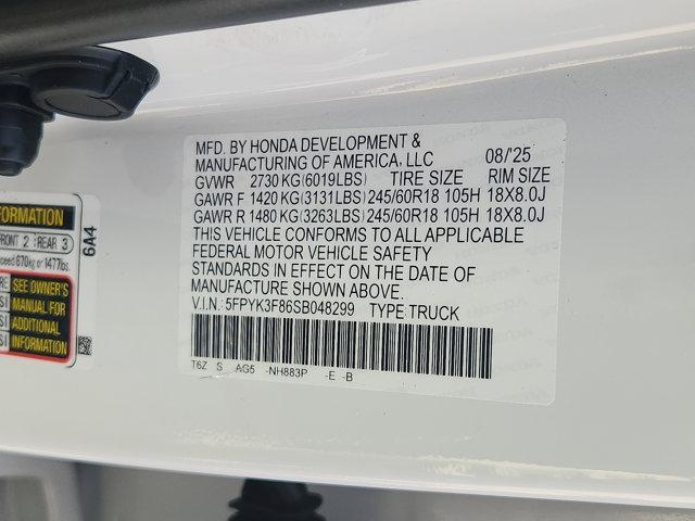 new 2025 Honda Ridgeline car, priced at $44,981