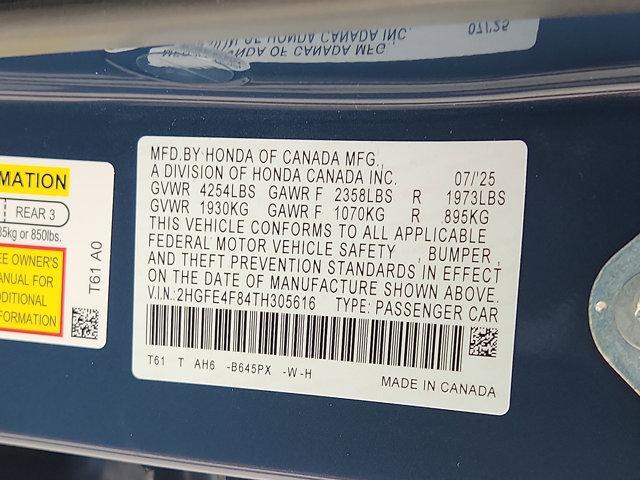 new 2026 Honda Civic Hybrid car, priced at $29,502