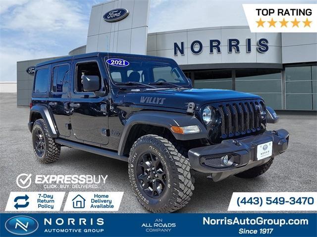 used 2021 Jeep Wrangler Unlimited car, priced at $26,995