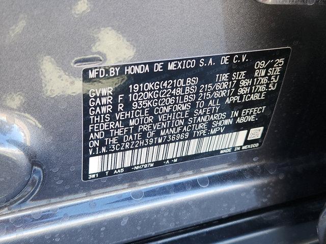 new 2026 Honda HR-V car, priced at $27,987