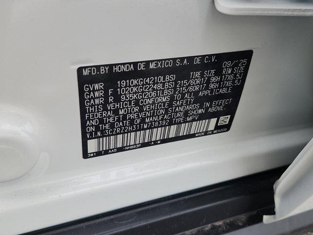 new 2026 Honda HR-V car, priced at $28,420