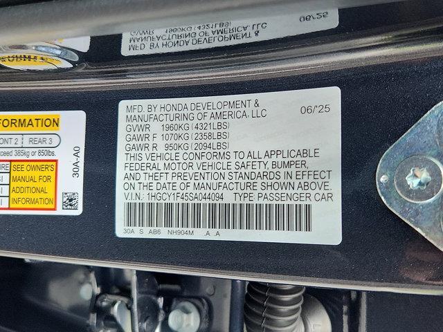 new 2025 Honda Accord car, priced at $30,274
