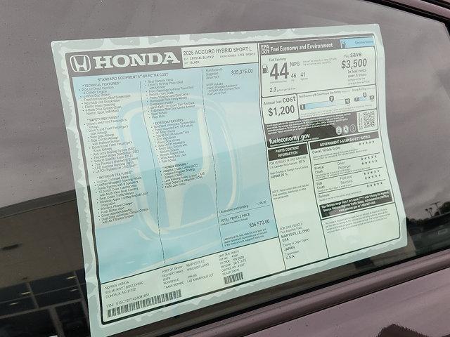 new 2025 Honda Accord Hybrid car, priced at $34,730