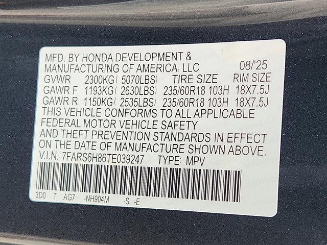 new 2026 Honda CR-V Hybrid car, priced at $39,583