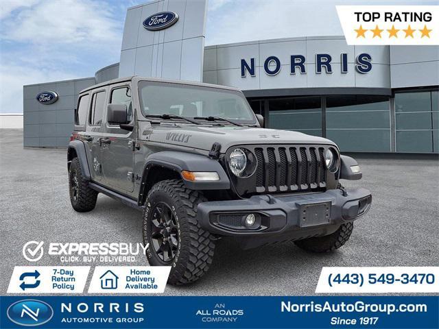 used 2021 Jeep Wrangler Unlimited car, priced at $30,987