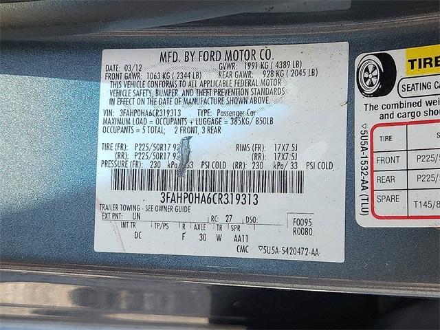 used 2012 Ford Fusion car, priced at $6,987