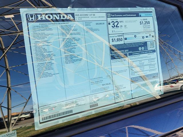 new 2025 Honda Accord car, priced at $30,319