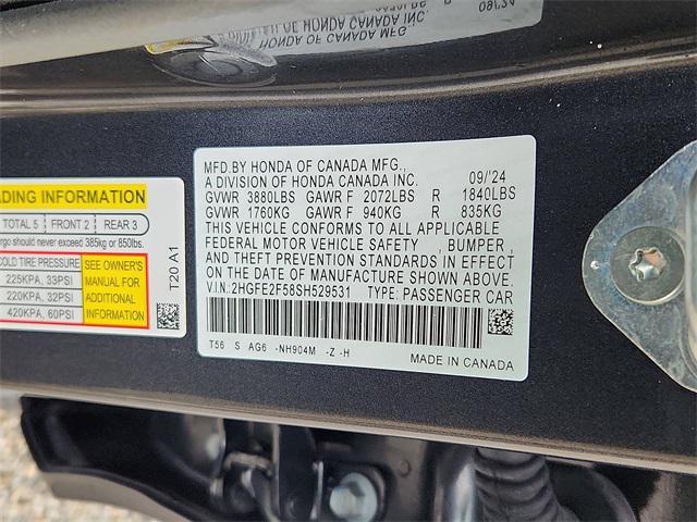 used 2025 Honda Civic car, priced at $24,687