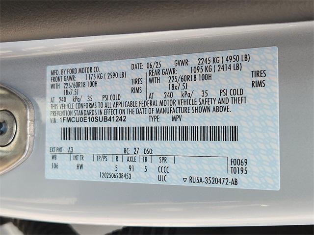 new 2025 Ford Escape car, priced at $29,172