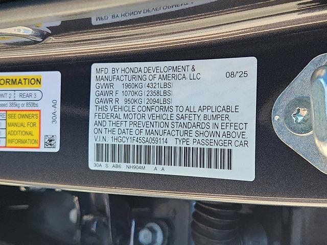 new 2025 Honda Accord car, priced at $30,274