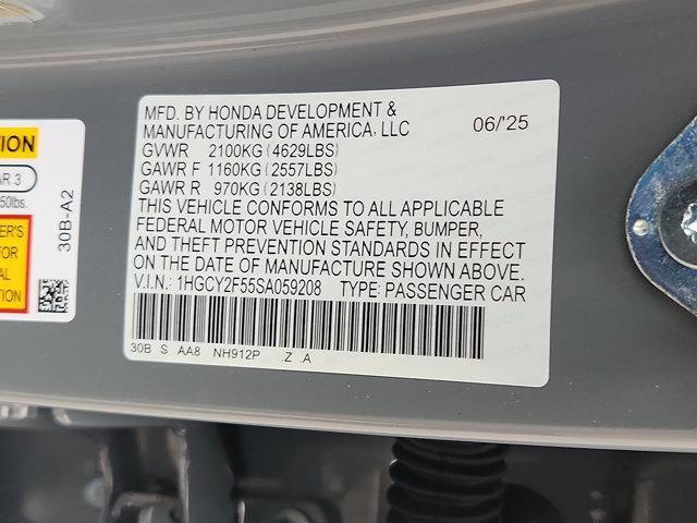 new 2025 Honda Accord Hybrid car, priced at $33,655