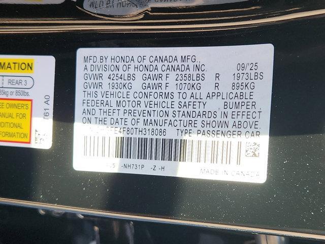 new 2026 Honda Civic Hybrid car, priced at $31,488