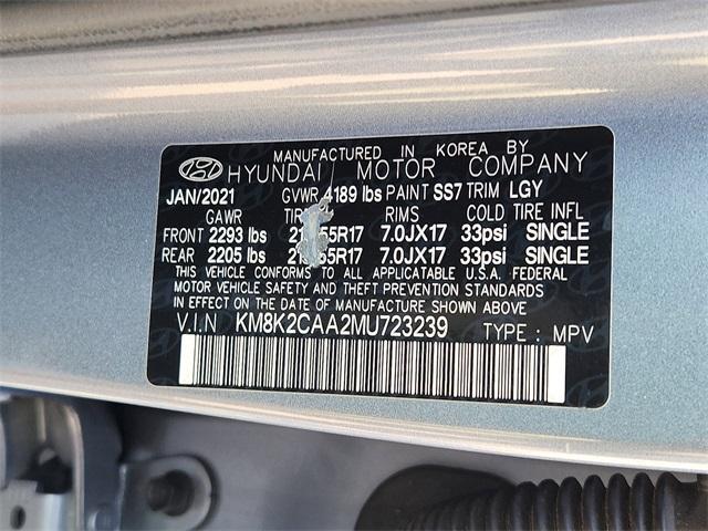 used 2021 Hyundai Kona car, priced at $16,487