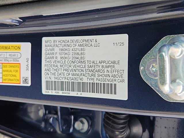 new 2025 Honda Accord car, priced at $30,319