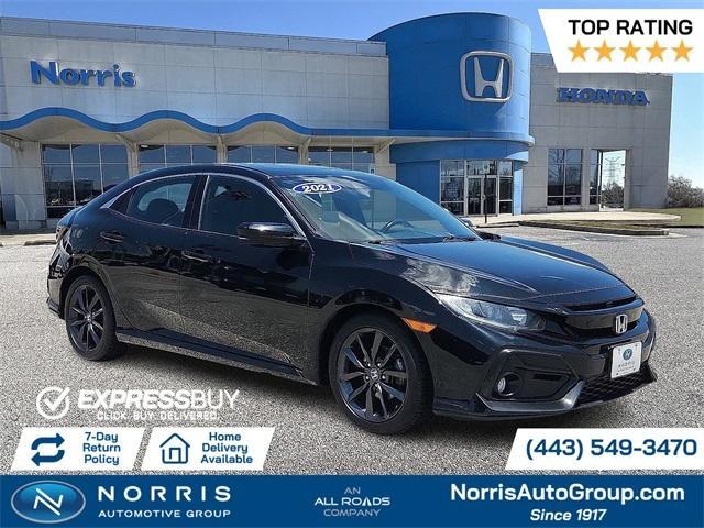 used 2021 Honda Civic car, priced at $18,287