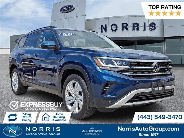 used 2021 Volkswagen Atlas car, priced at $23,987