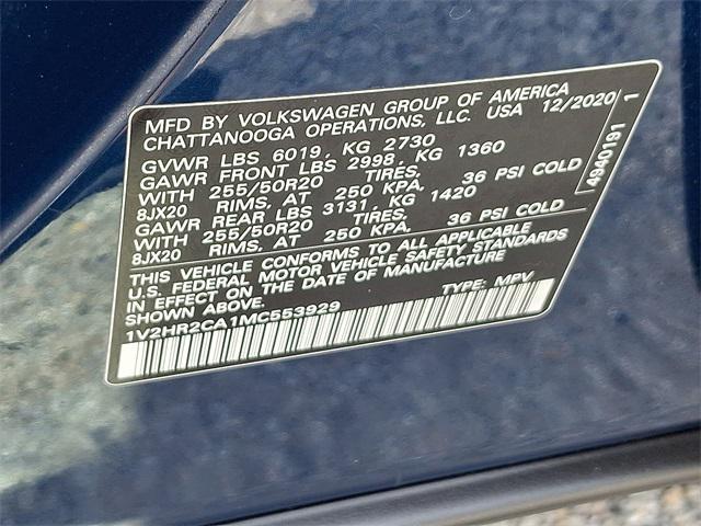used 2021 Volkswagen Atlas car, priced at $22,687