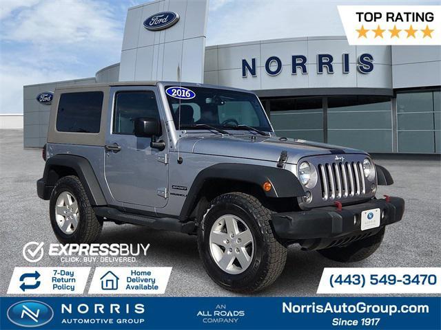 used 2016 Jeep Wrangler car, priced at $17,487