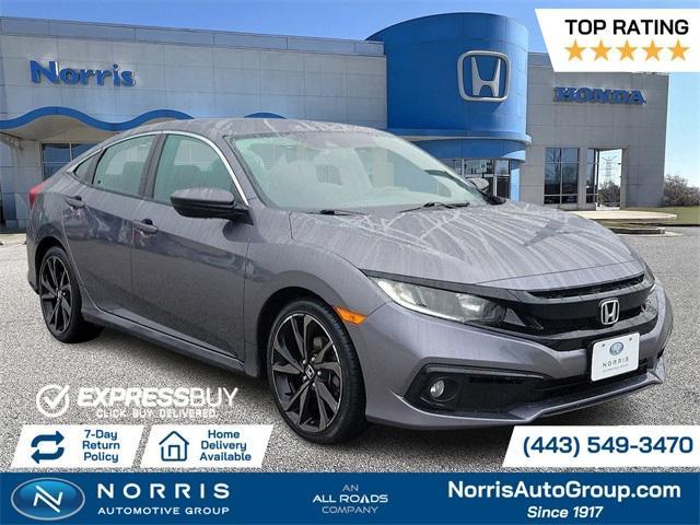 used 2021 Honda Civic car, priced at $16,287