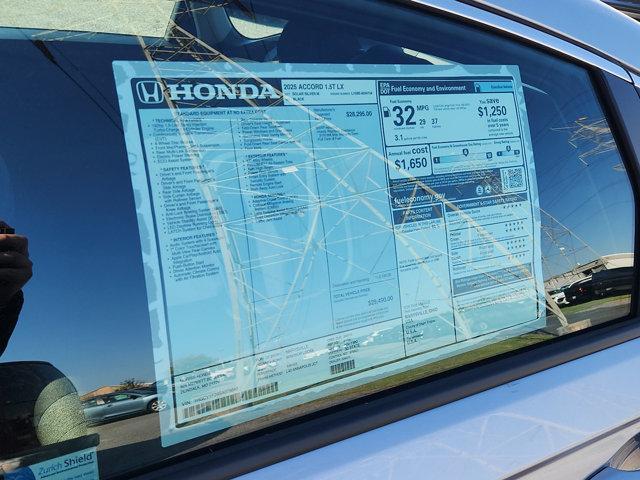 new 2025 Honda Accord car, priced at $28,302