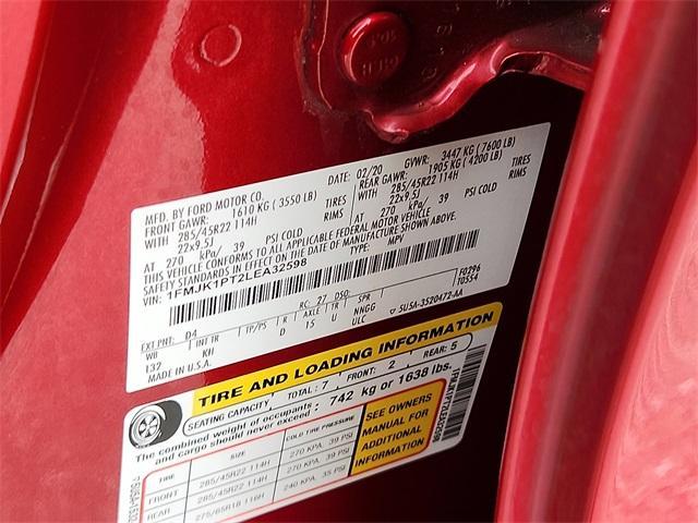 used 2020 Ford Expedition Max car, priced at $37,787