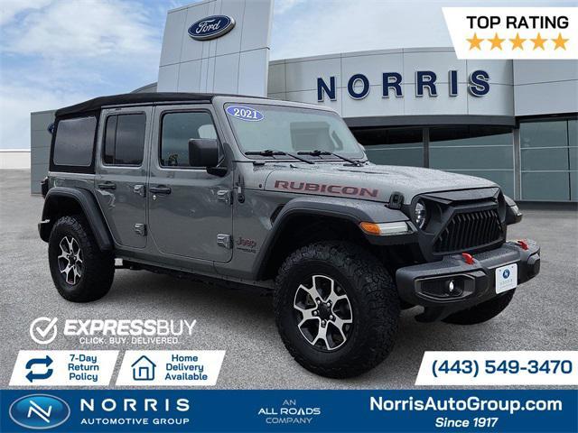used 2021 Jeep Wrangler Unlimited car, priced at $29,687