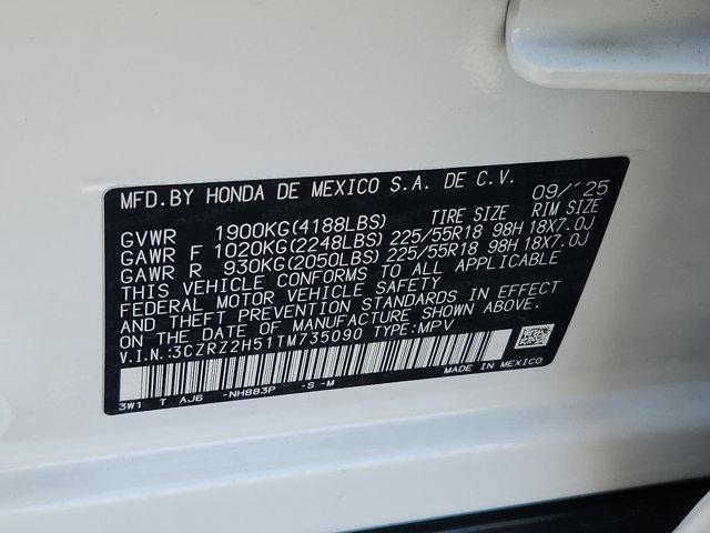 new 2026 Honda HR-V car, priced at $29,997