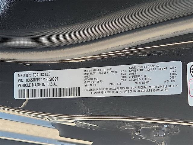 used 2021 Ram 1500 car, priced at $30,787
