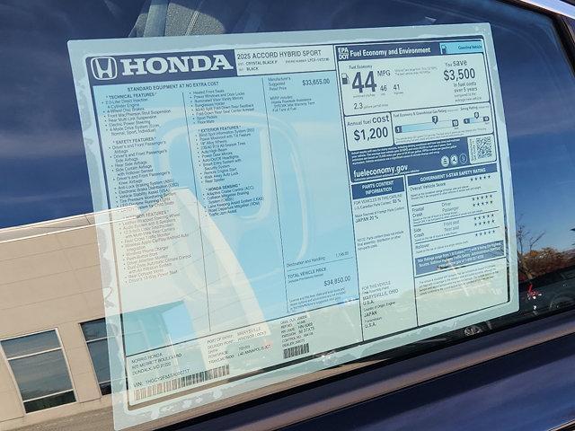 new 2025 Honda Accord Hybrid car, priced at $33,268