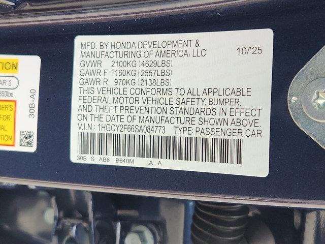 new 2025 Honda Accord Hybrid car, priced at $34,318