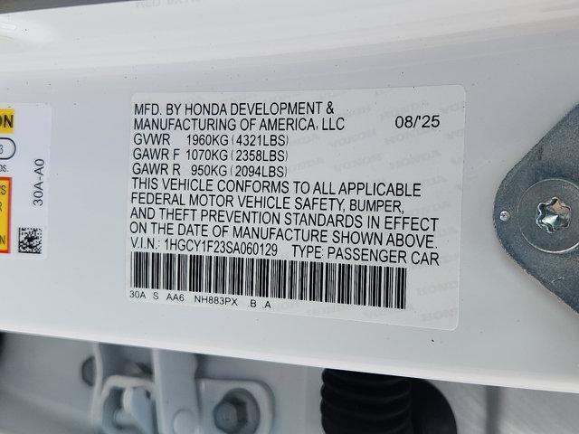 new 2025 Honda Accord car, priced at $28,688