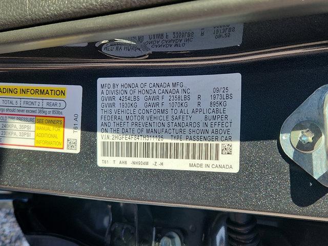 new 2026 Honda Civic Hybrid car, priced at $29,113