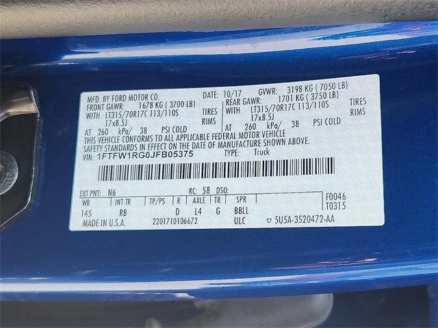 used 2018 Ford F-150 car, priced at $36,587