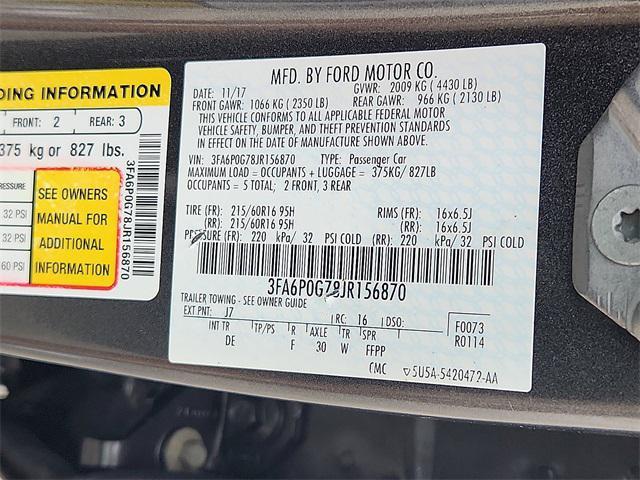 used 2018 Ford Fusion car, priced at $10,787