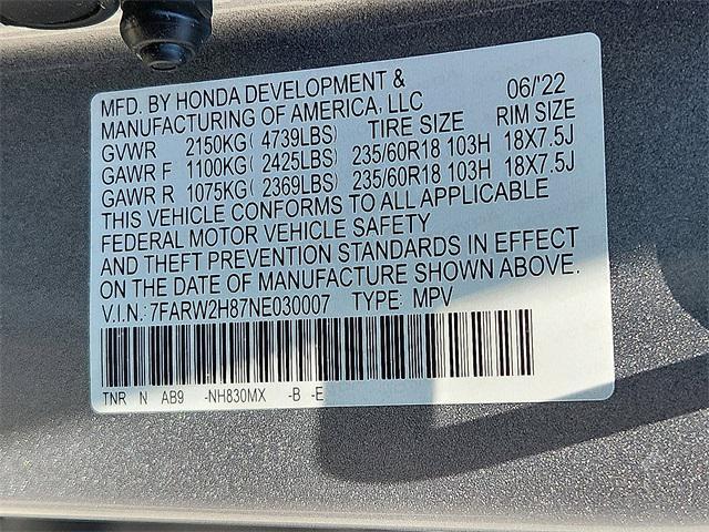 used 2022 Honda CR-V car, priced at $28,987