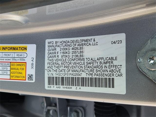 used 2023 Honda Accord Hybrid car, priced at $26,687