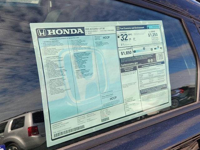 new 2025 Honda Accord car, priced at $28,944